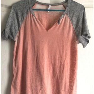 Raglan baseball style T-shirt